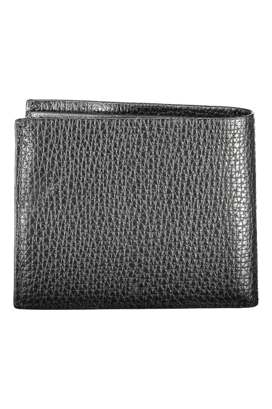 Sleek Black Leather RFID Wallet