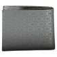 Sleek Black Polyurethane Wallet with RFID Block