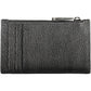 Sleek Leather Card Holder with Zip Detail