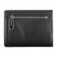 Sleek Black Polyurethane Card Holder