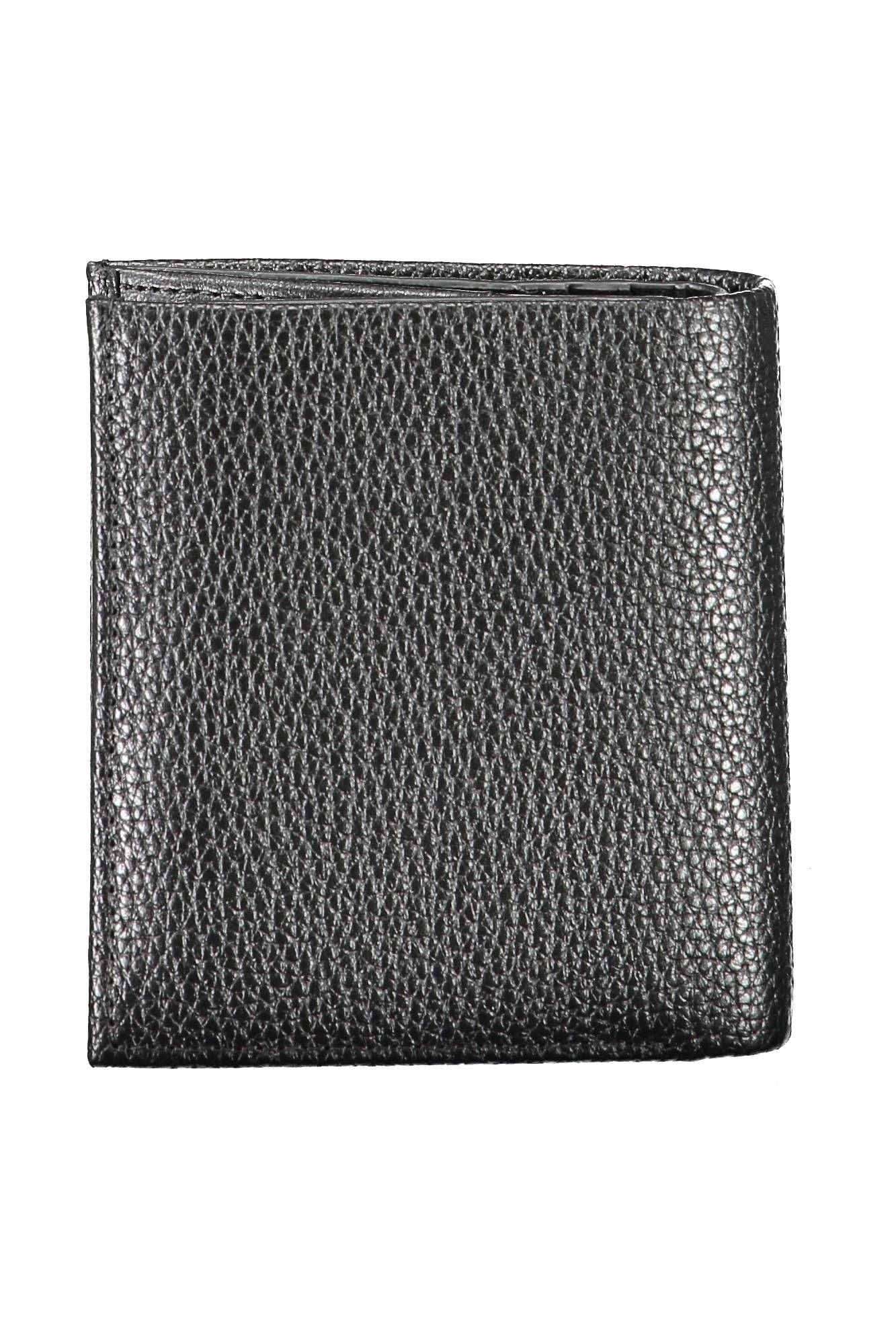 Elegant Black Leather Wallet with RFID Block