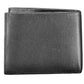 Sleek Black Leather Dual-Compartment Wallet