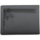 Sleek Black Polyester Card Holder with Zip Coin Pocket