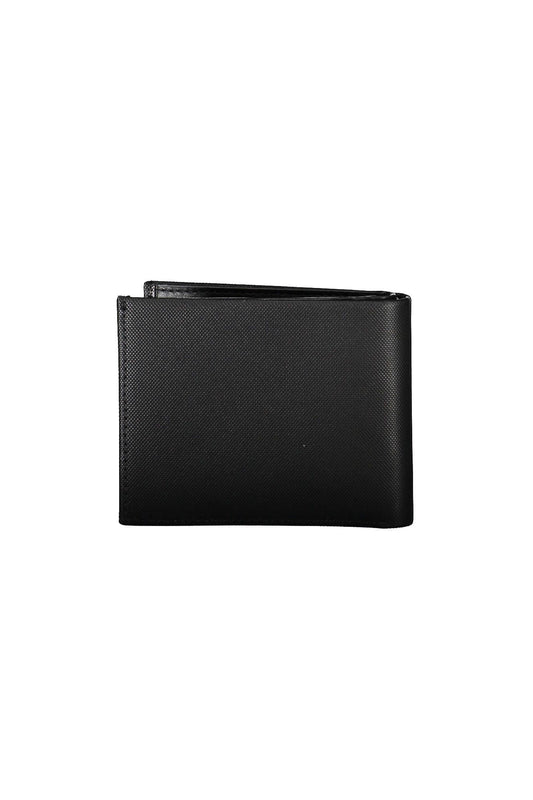 Elegant Leather Wallet & Keychain Combo in Black