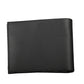 Sleek Black Leather Wallet with Double Card Spaces