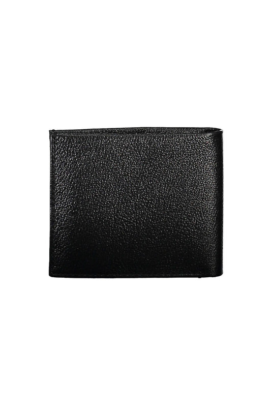 Sleek Black Leather Wallet for Men