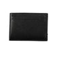 Sleek Black Leather Card Holder with Logo