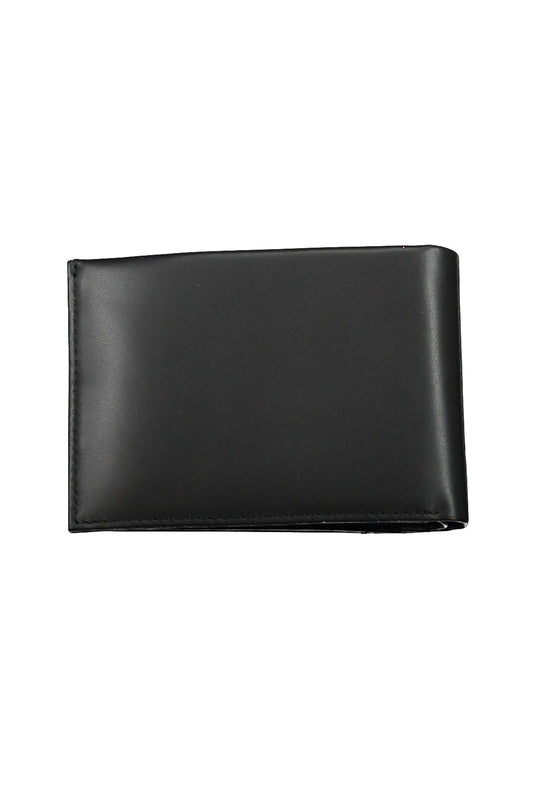 Elegant Black Leather Wallet with RFID Blocker