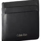 Sleek Black Leather Card Holder