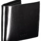 Sleek Black Leather Wallet with RFID Blocker