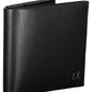 Sleek Black Leather Wallet with RFID Blocker