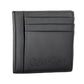 Sleek Black Card Holder with Coin Pocket