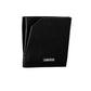 Sleek Black Leather Card Holder with Logo
