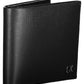 Sleek Black Leather Wallet with RFID Blocker