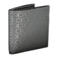 Sleek Black Polyurethane Wallet with RFID Block