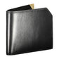 Sleek RFID-Protected Black Leather Wallet