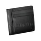 Sleek Black Polyurethane Card Holder