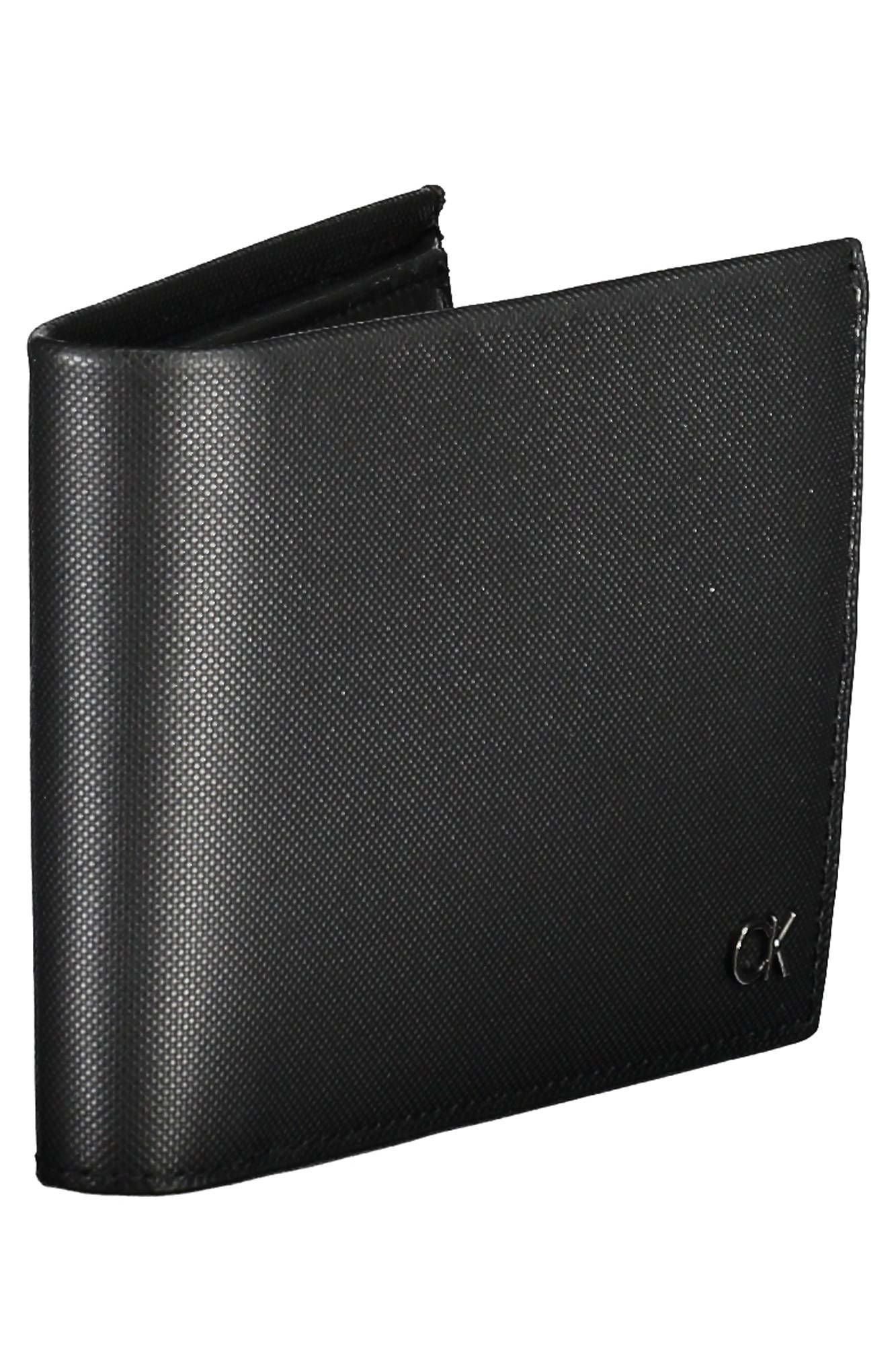 Sleek Black Leather Wallet with RFID Blocker