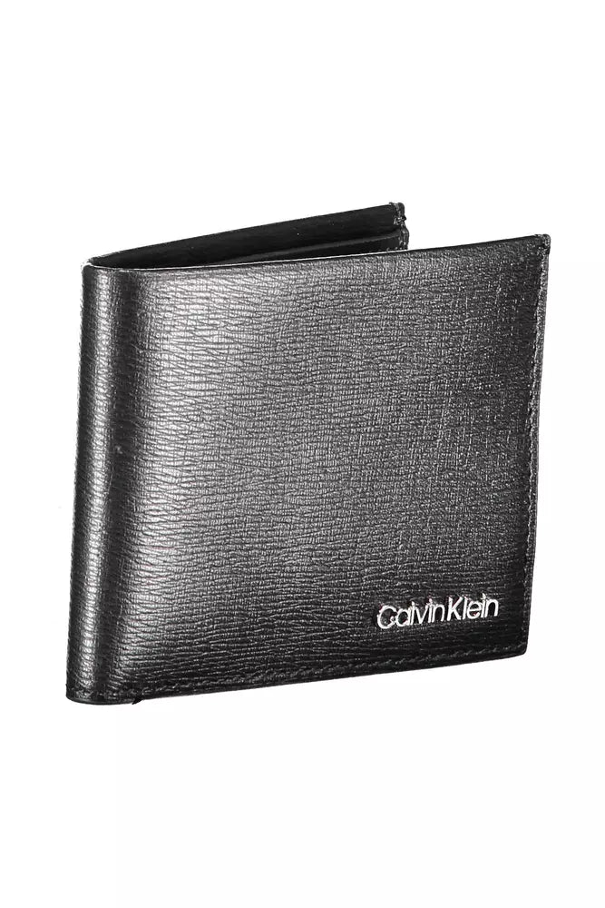 Sleek RFID-Blocking Black Leather Wallet