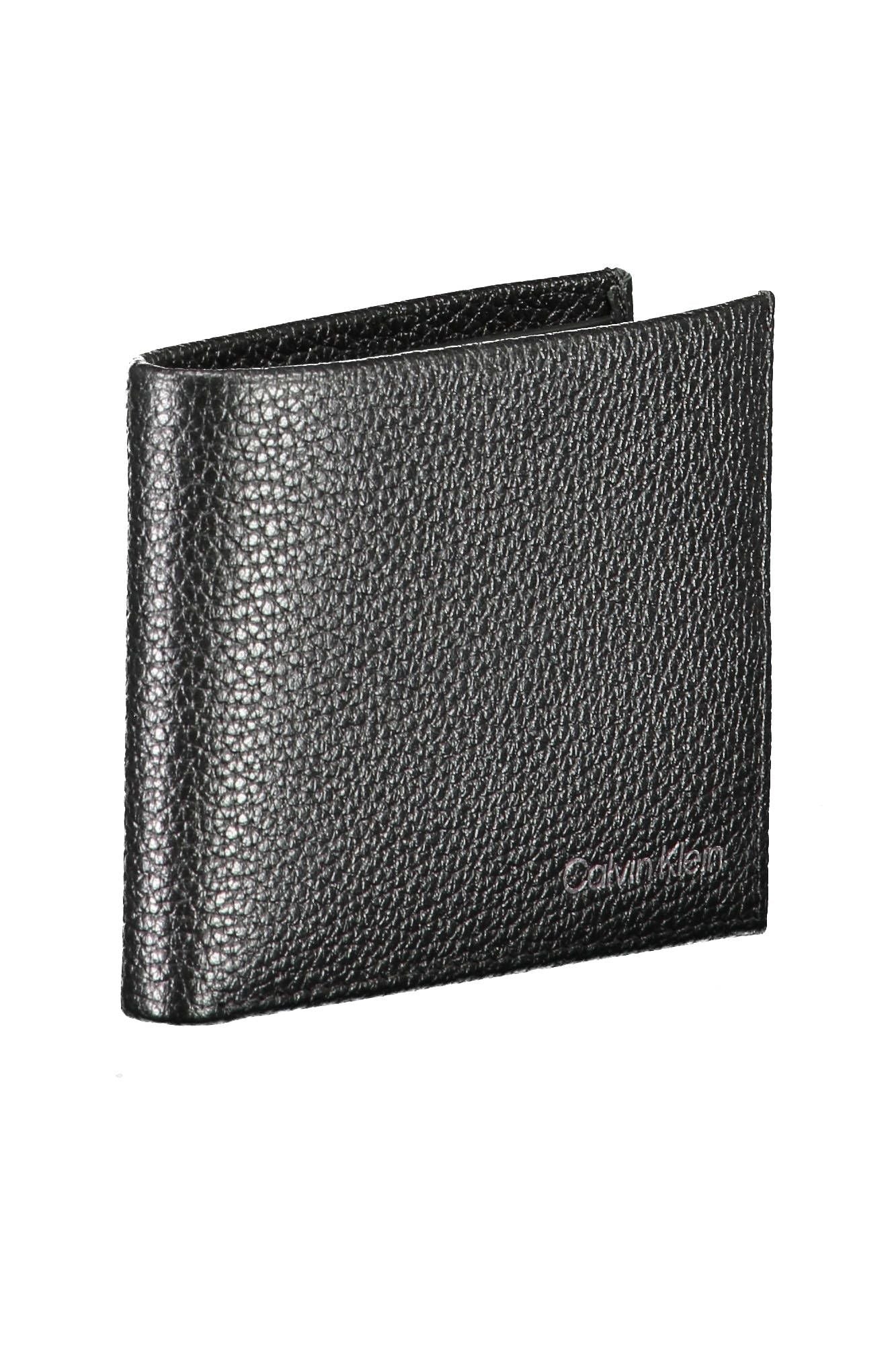 Sleek Black Leather RFID Wallet