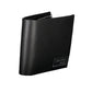 Sleek Black Leather Wallet with Double Card Spaces