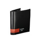 Elegant Black Leather Wallet with Contrasting Details
