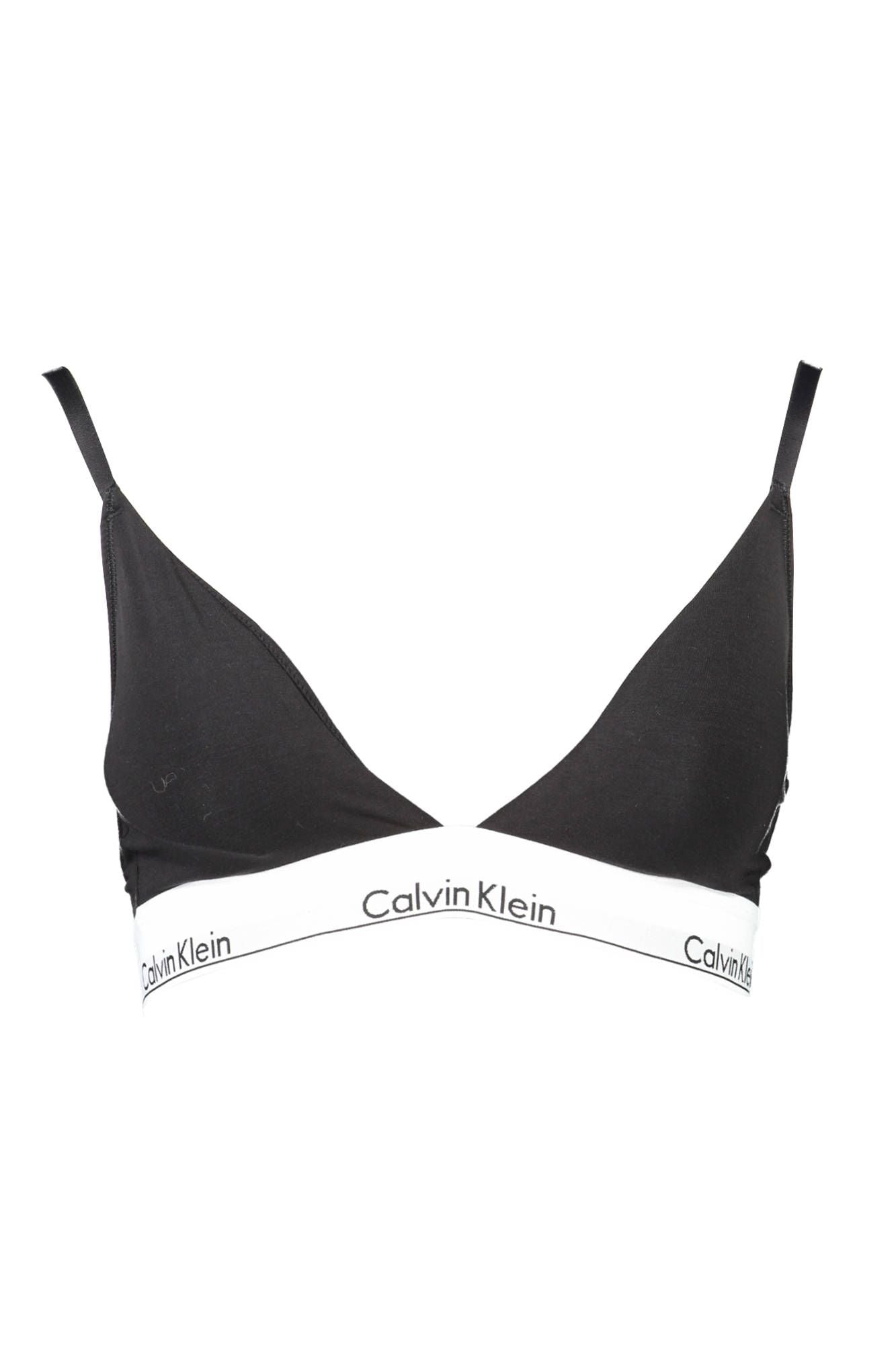 Chic Black Cotton Triangle Bra