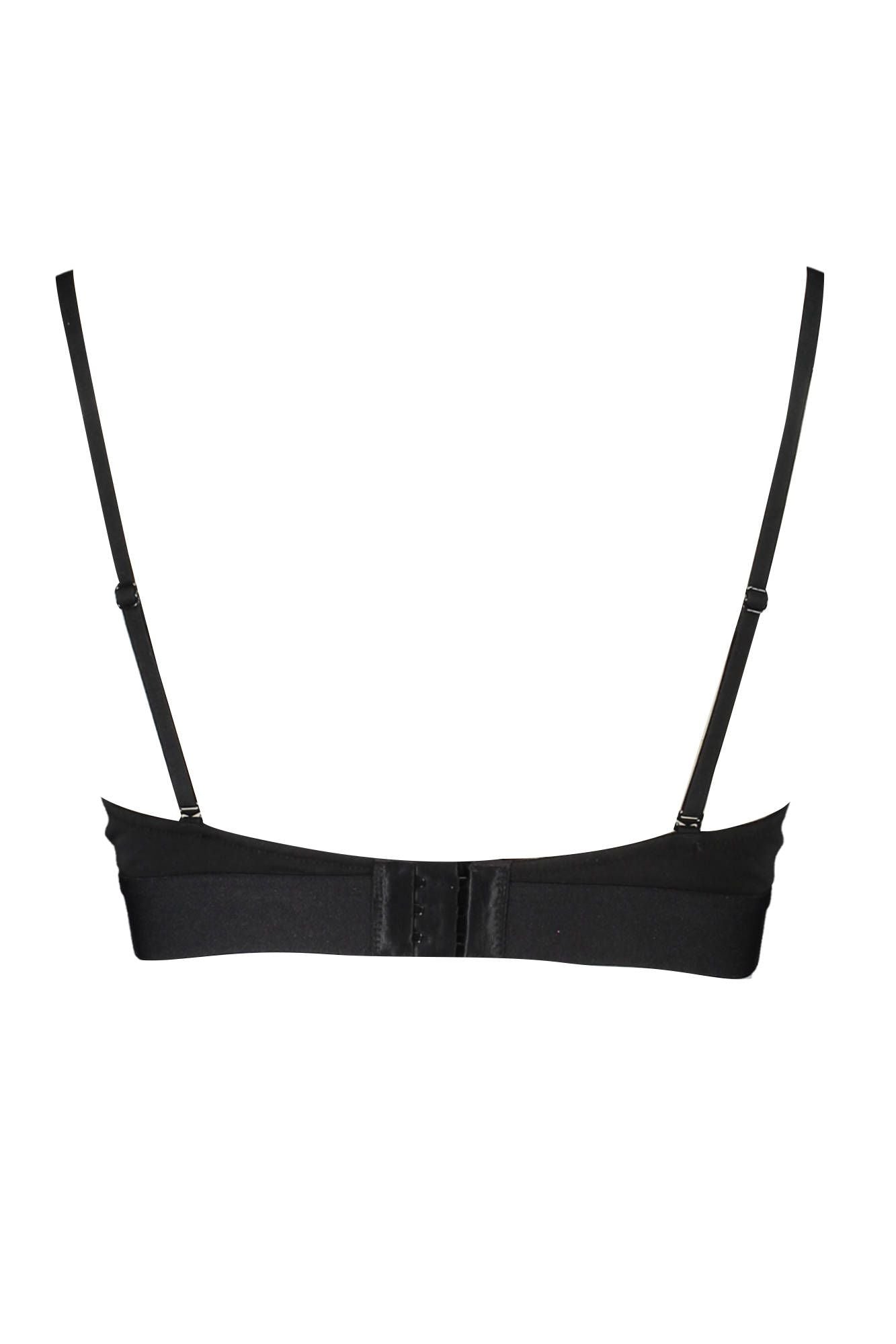 Sleek Cotton Triangle Bra with Logo