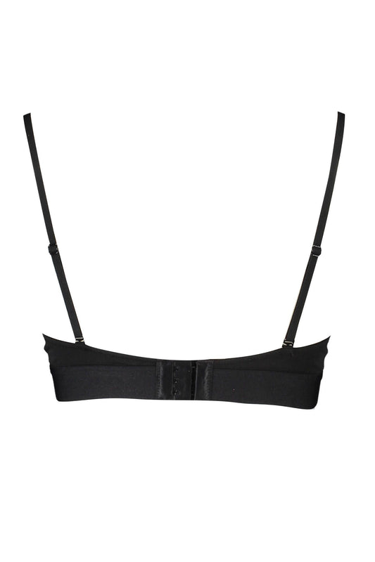 Sleek Cotton Triangle Bra with Logo