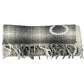 Elegant White Wool Scarf with Logo Detailing