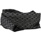 Sleek Black Wool Scarf with Contrast Detail