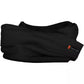Elegant Black Scarf and Hat Set with Logo