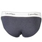Elegant Blue Cotton Briefs with Logo Waistband