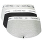 Elegant White Cotton Briefs Tri-Pack with Logo Detail