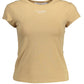 Beige Short Sleeve Logo Tee