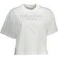 Chic White Embroidered Logo Tee