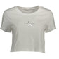 Chic White Logo Cotton Tee