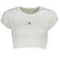 Chic White Lace-Up Back Tee