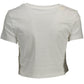 Chic White Logo Cotton Tee