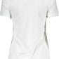 Elegant White Crew Neck Logo Tee
