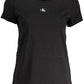 Elegant Black Cotton Logo Tee
