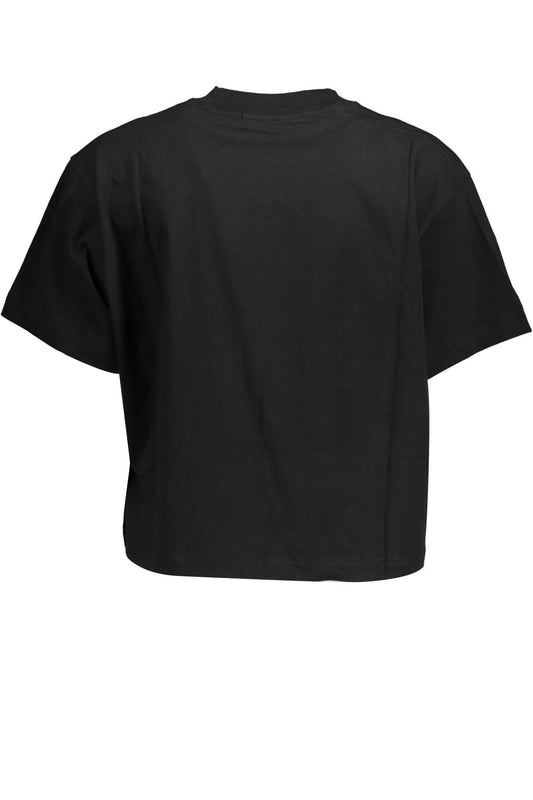 Chic Embroidered Logo Crew Neck Tee