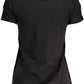 Elegant Black Cotton Logo Tee