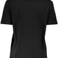Elegant Black Printed Logo Tee