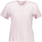 Chic Pink Organic Tee with Contrast Detail