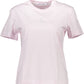 Chic Pink Embroidered Logo Tee