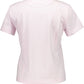 Chic Pink Organic Tee with Contrast Detail