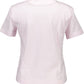 Chic Pink Embroidered Logo Tee