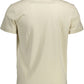 Beige Organic Cotton Tee with Pocket and Logo