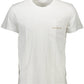 Organic Cotton Embroidered Logo Tee in White